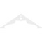 Ekena Millwork Pitch Heath Architectural Grade PVC Gable Pediment, 60"W x 20"H x 1"P (8/12) GPP060X020X100HEA - alternate 2
